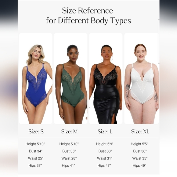 Popilush Dark Brown Corset V Neck Lace Shapewear Tummy Control Bodysuit Size XL - Picture 5 of 12